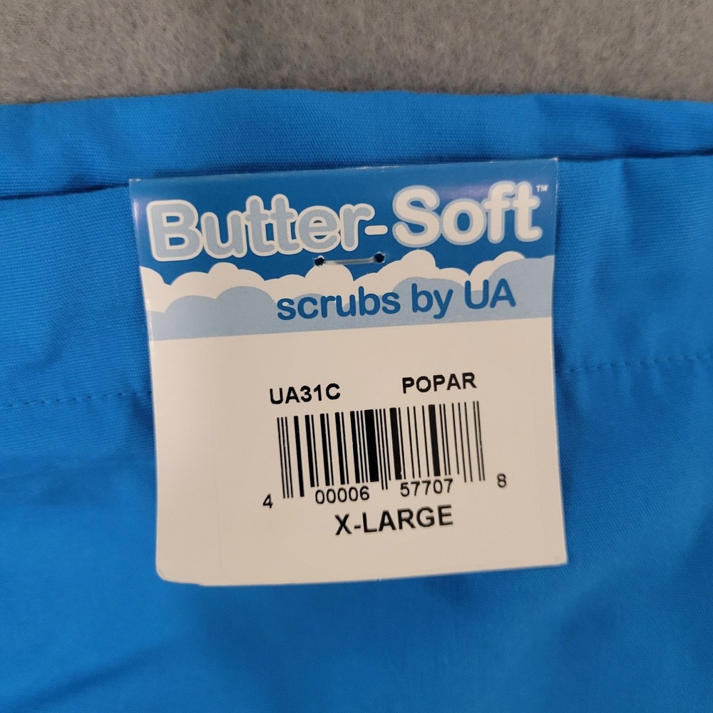 NWT Butter-Soft scrubs by UA Blue Cargo Drawstring Scrub Pants UA31C XL - Picture 4 of 10